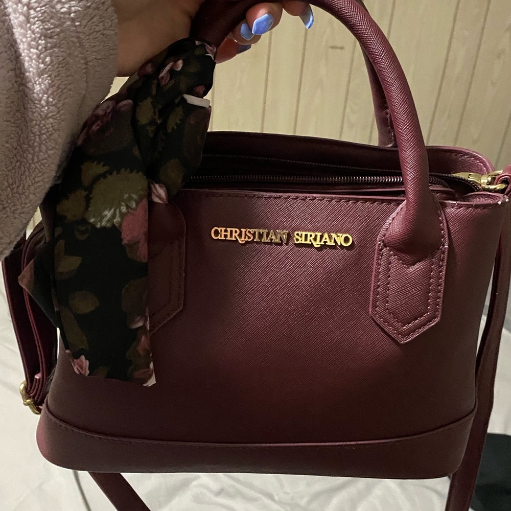 christian siriano plum purse!